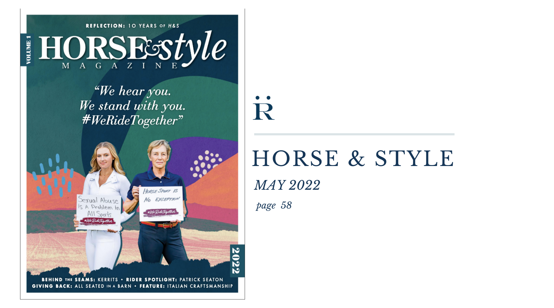 HORSE & STYLE | 2022 | VOL.1 - Rönner