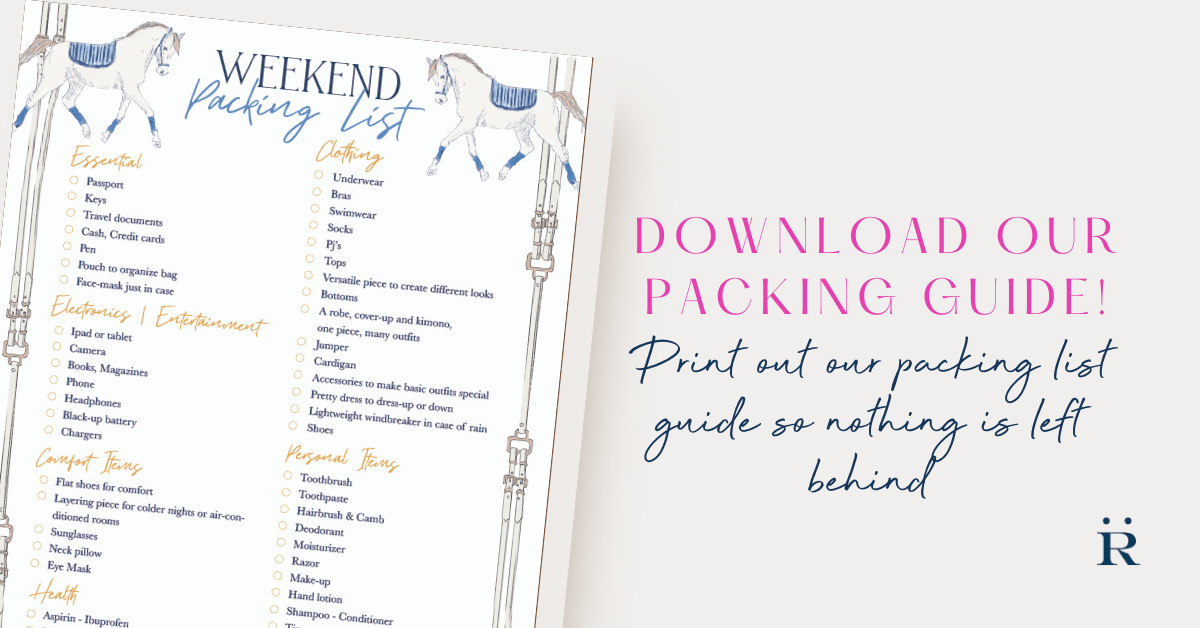 Download our packing guide! - Rönner