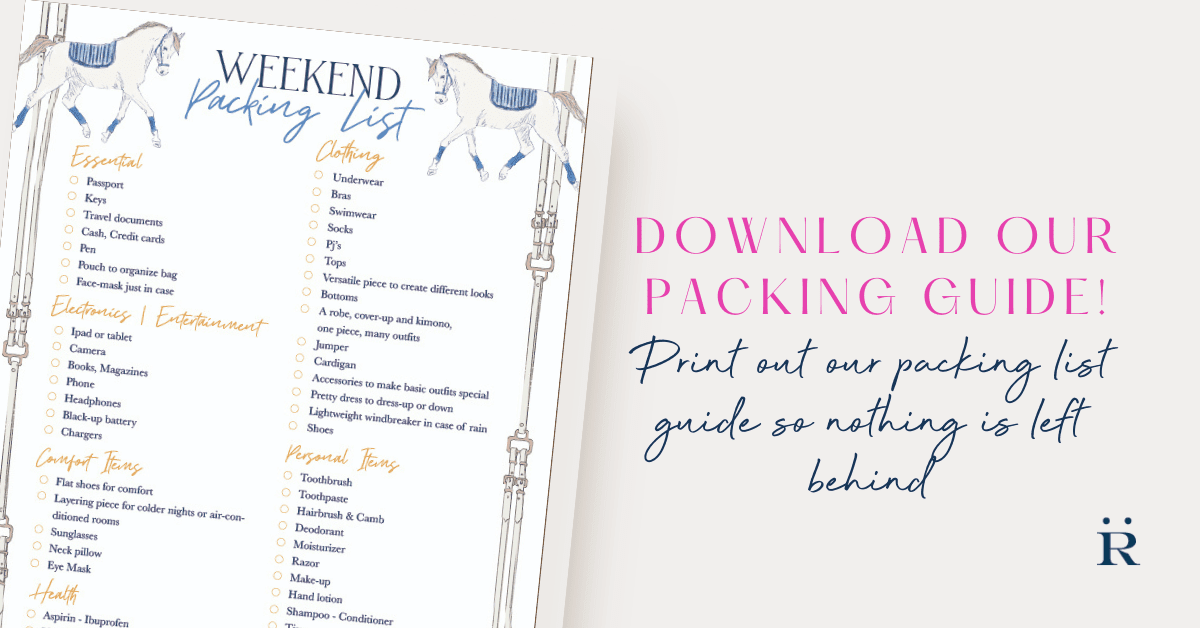 Download our packing guide! - Rönner