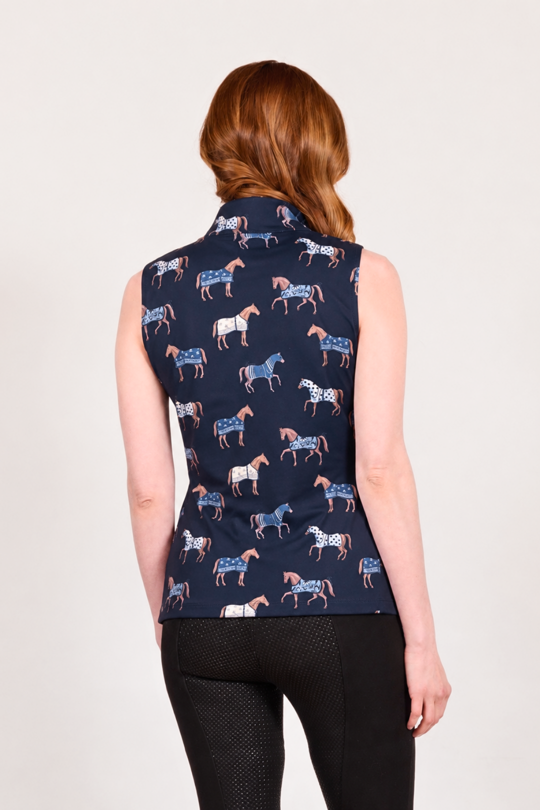 Poise Printed Sleeveless Q-Zip