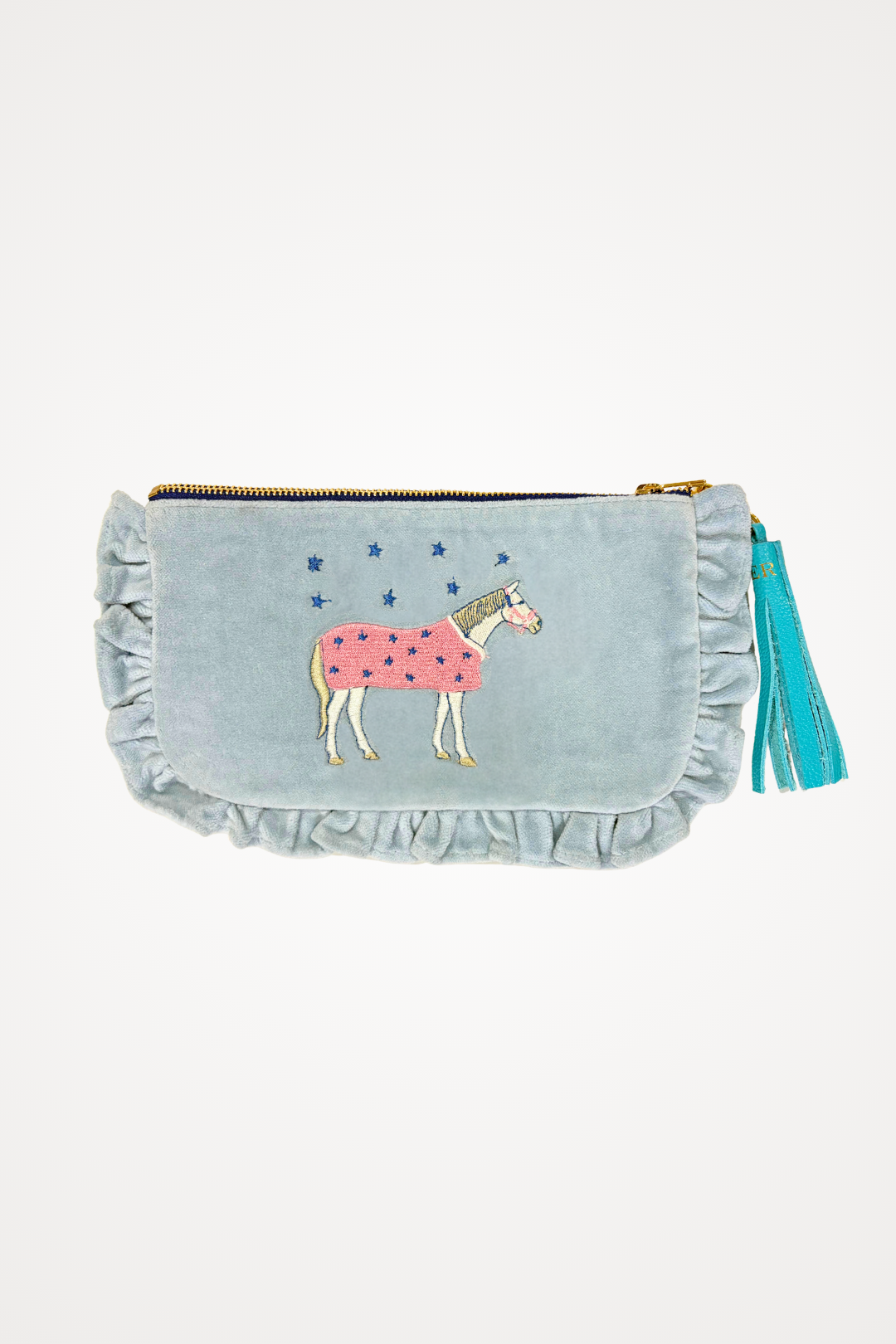 Embroidered Pouch | Lucky Horses | Small
