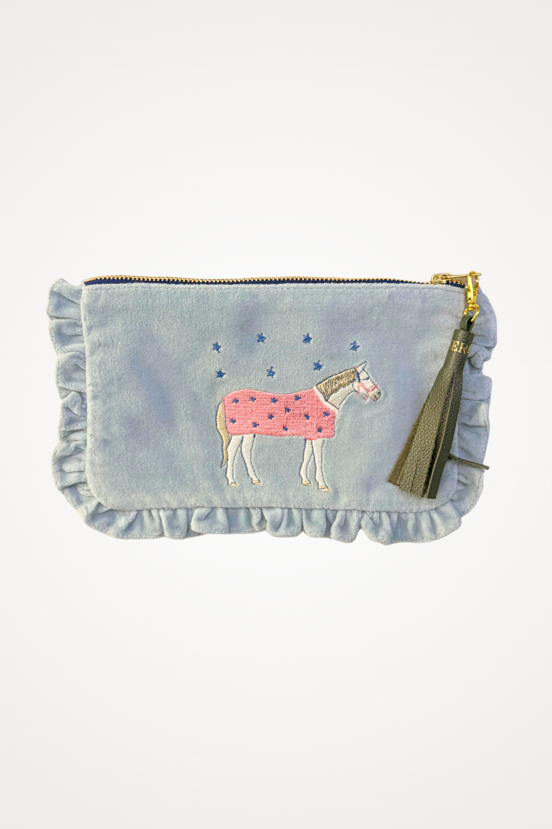 Embroidered Pouch | Lucky Horses | Small