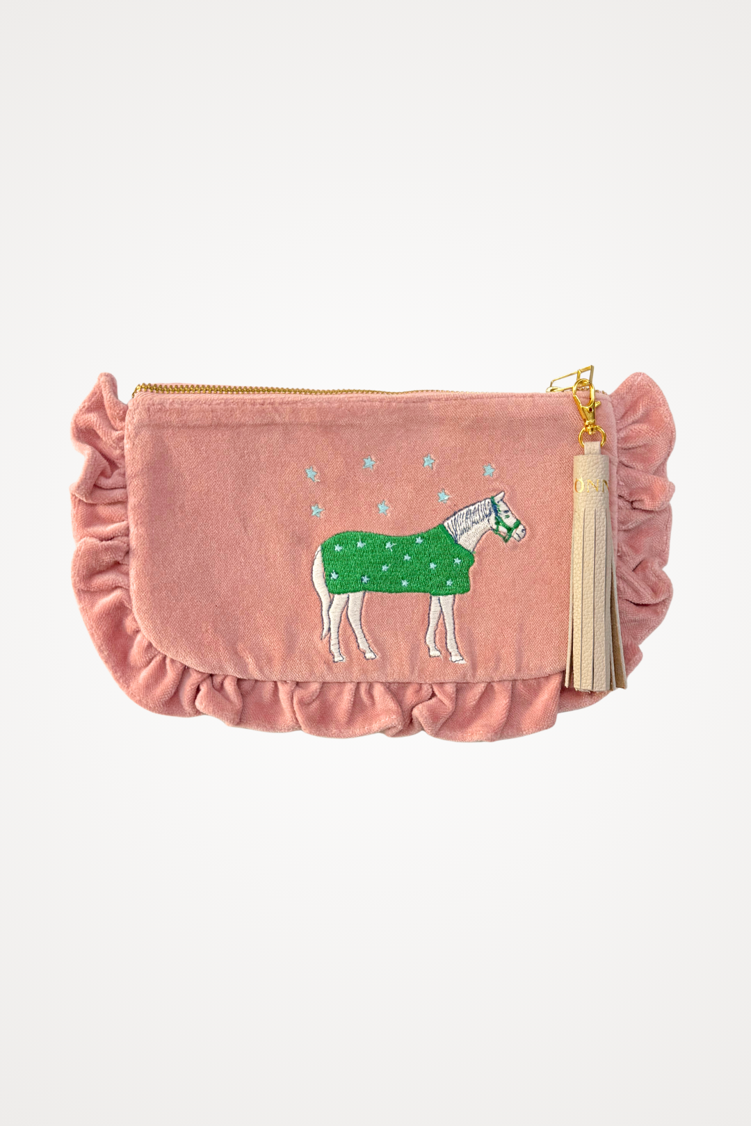 Embroidered Pouch | Lucky Horses | Small