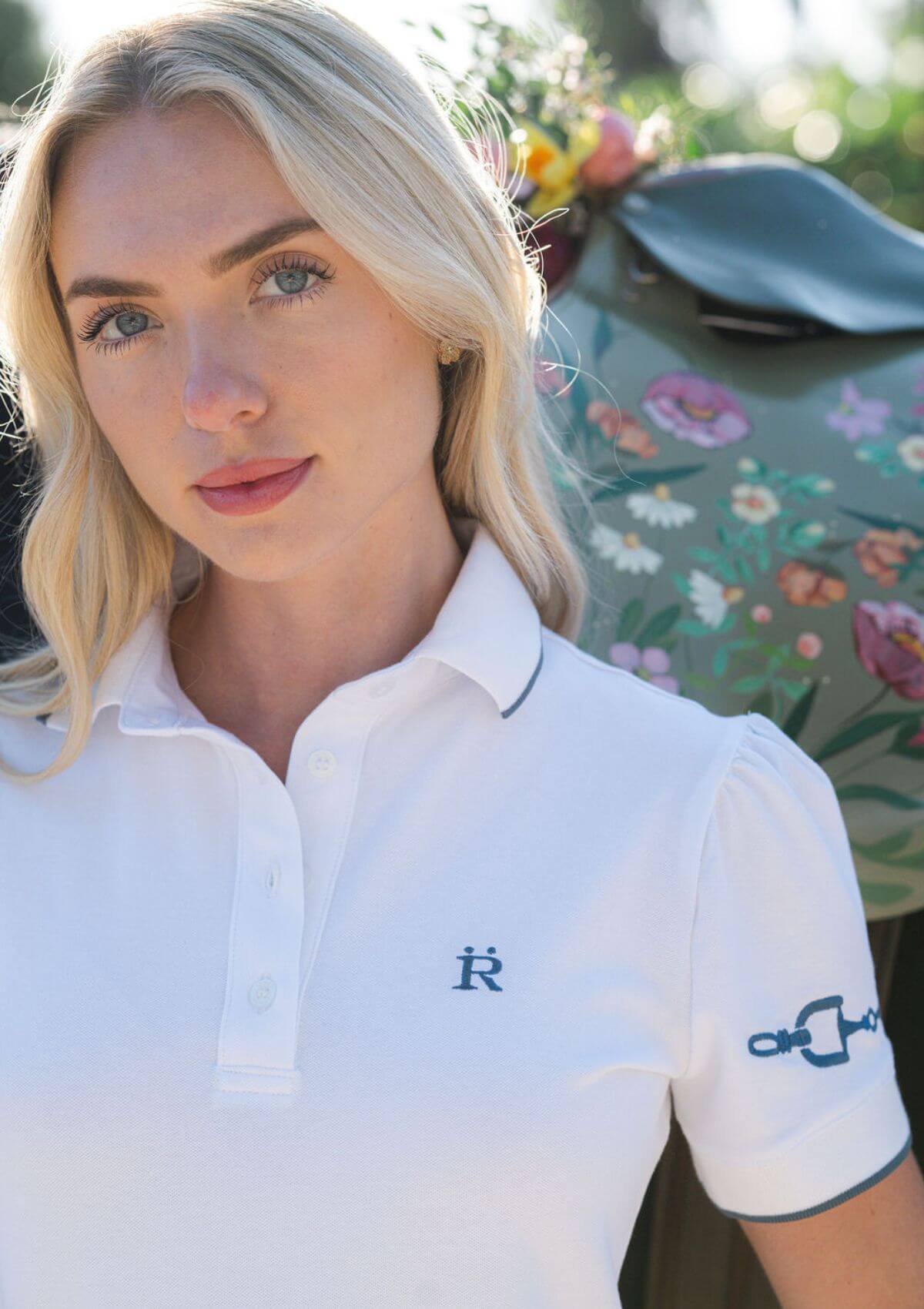 The Equestrian Polo | White & Blue