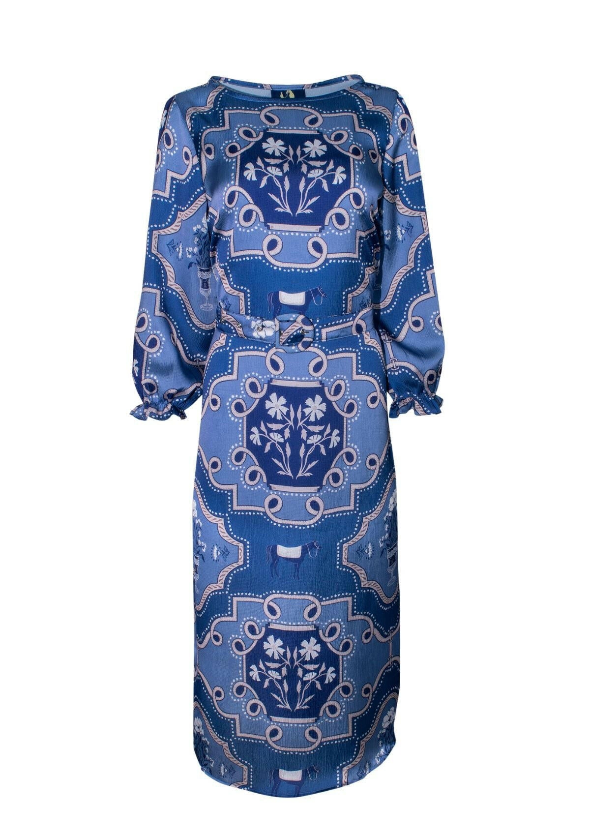Caravelle Tunic-Dress | Veranda Print | Blue | Sample