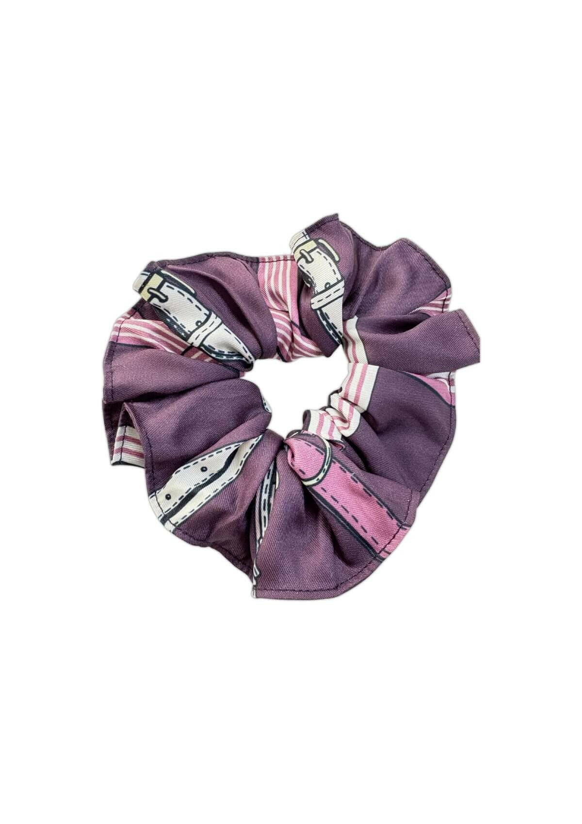 Hair Scrunchie | Jubilea Print | Bordeaux