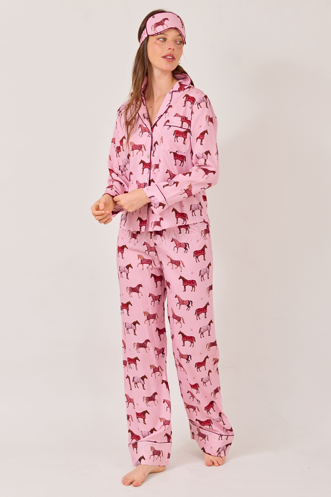 Poise Horse Cotton Pajama Set | Long Sleeve