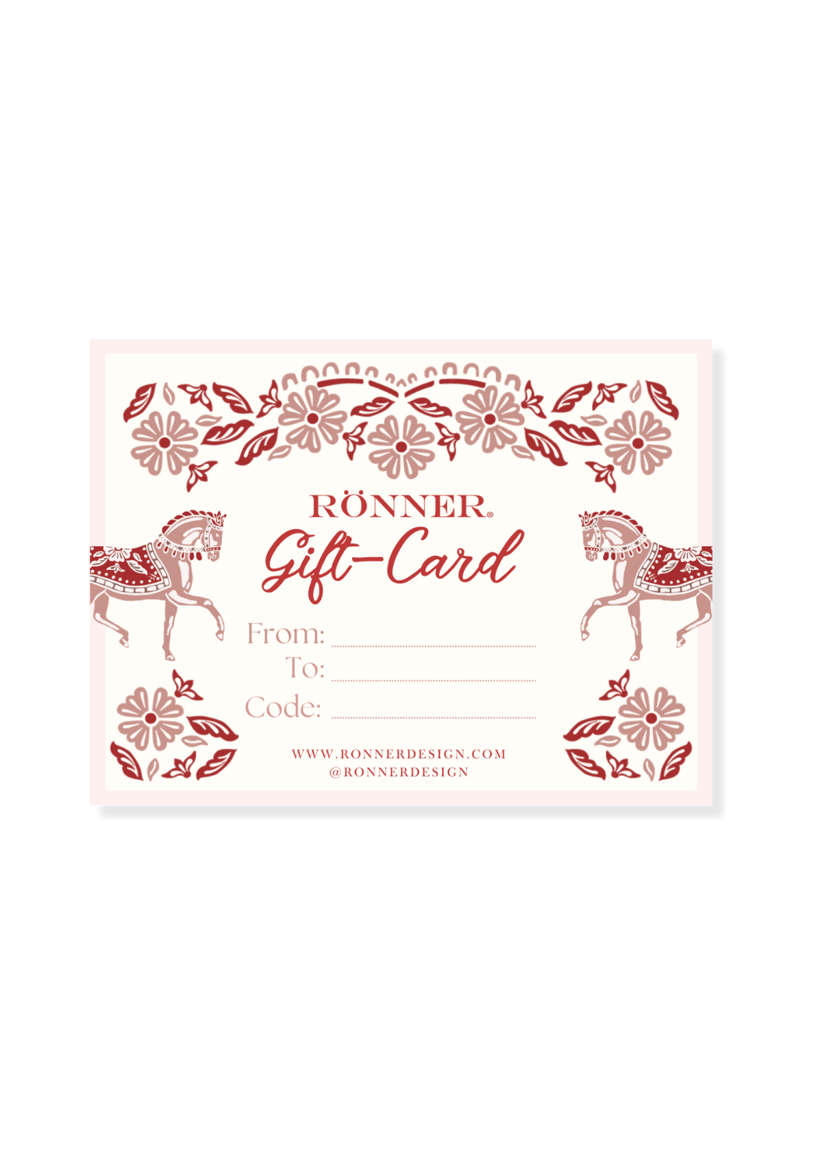 Equestrian gift card and certificate – perfect gift for horse lovers, ideal equestrian present option.