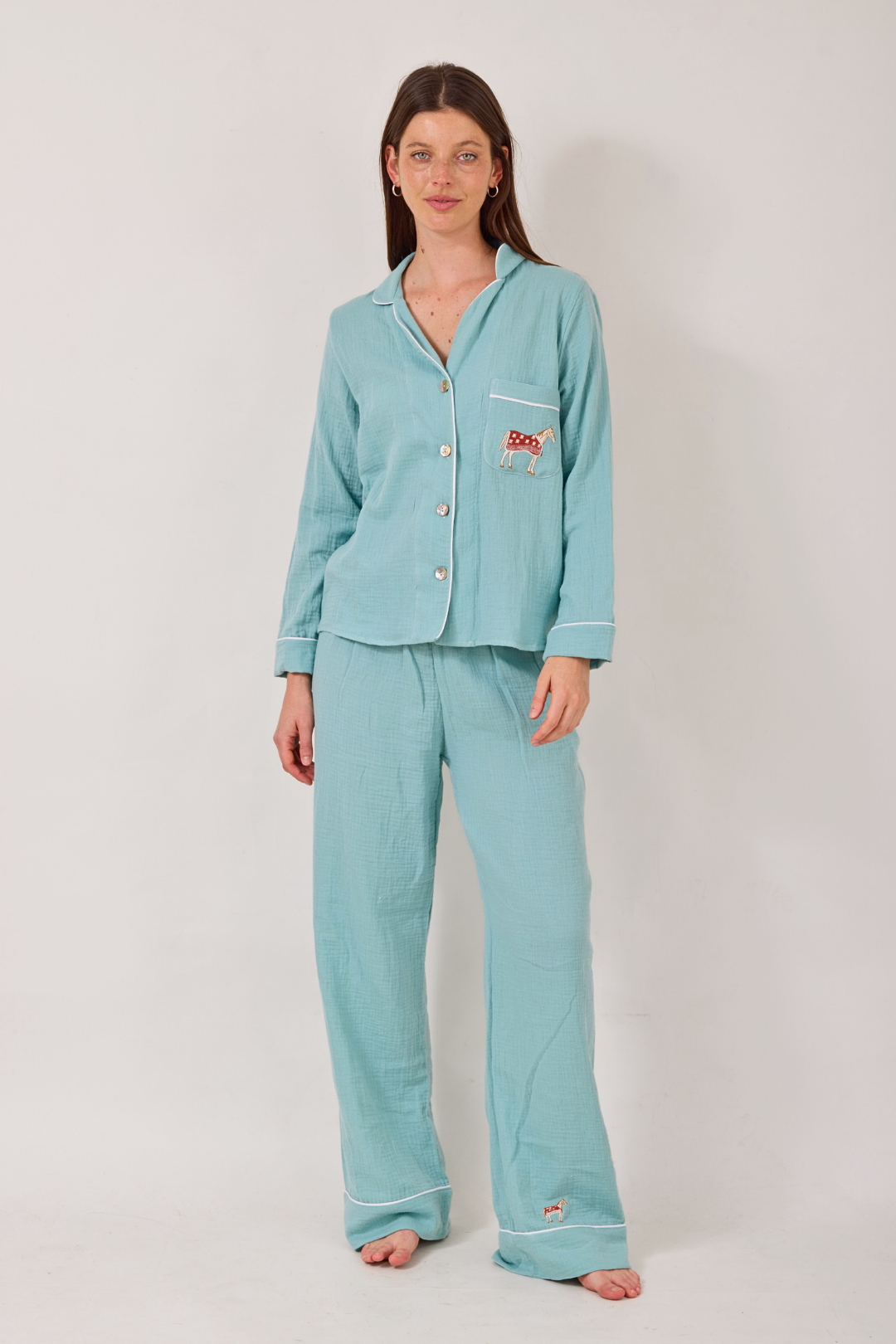 Free Spirit Cotton Pajama Set | Long Sleeve
