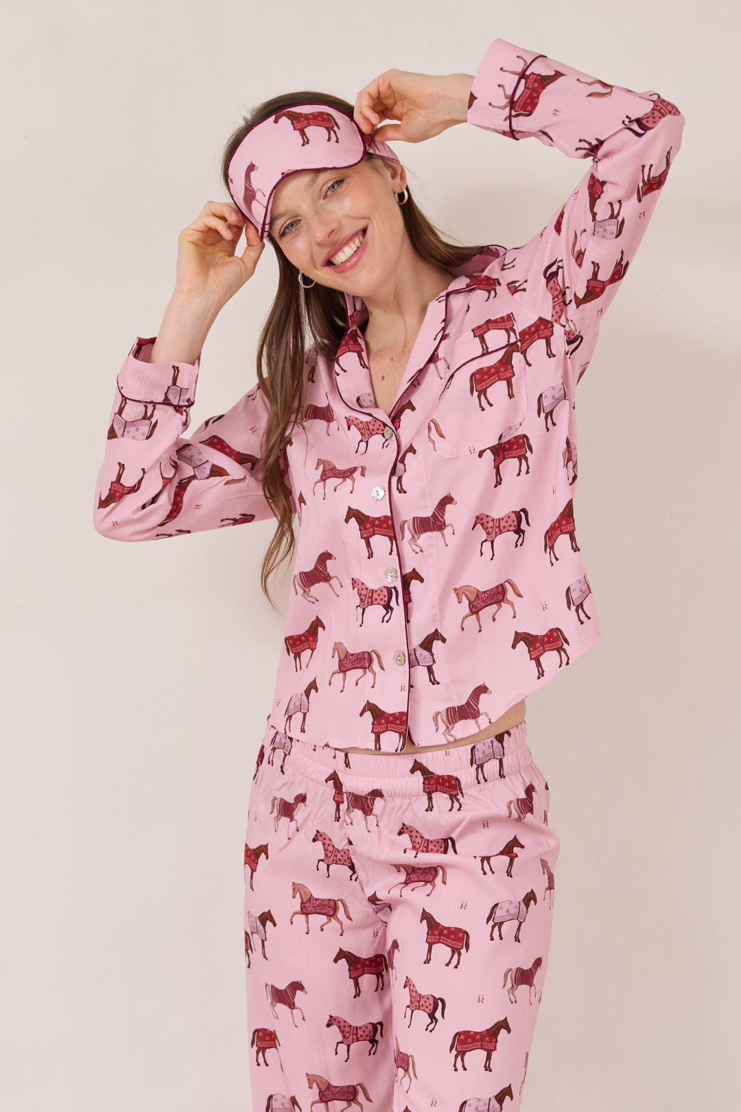 Poise Horse Cotton Pajama Set | Long Sleeve