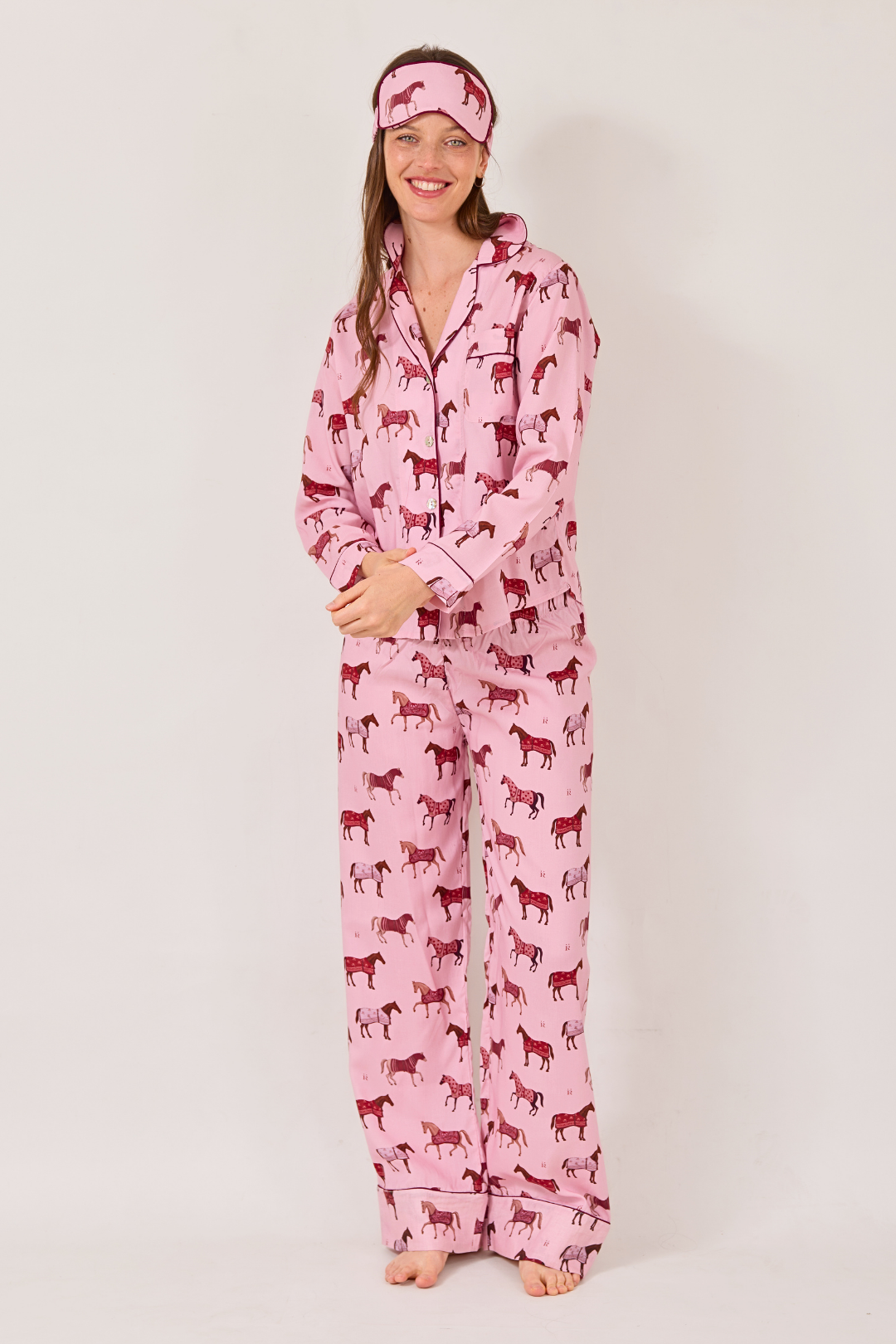 Poise Horse Cotton Pajama Set | Long Sleeve