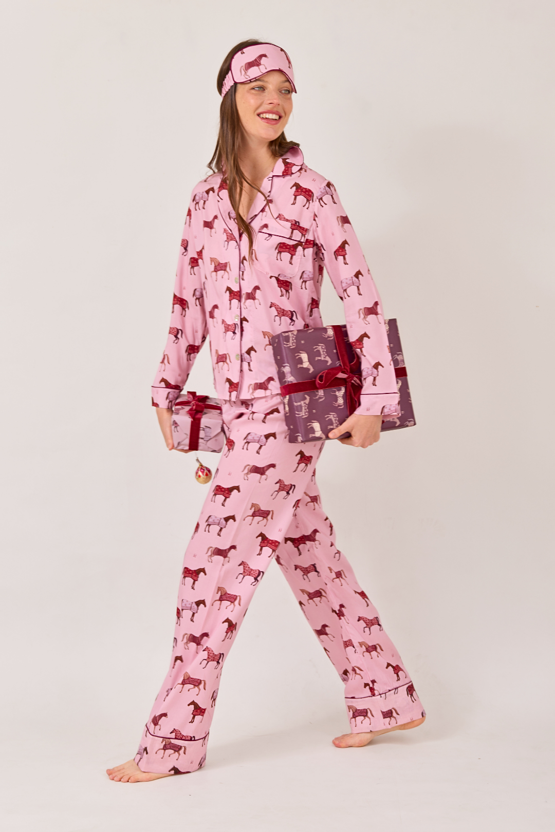 Poise Horse Cotton Pajama Set | Long Sleeve