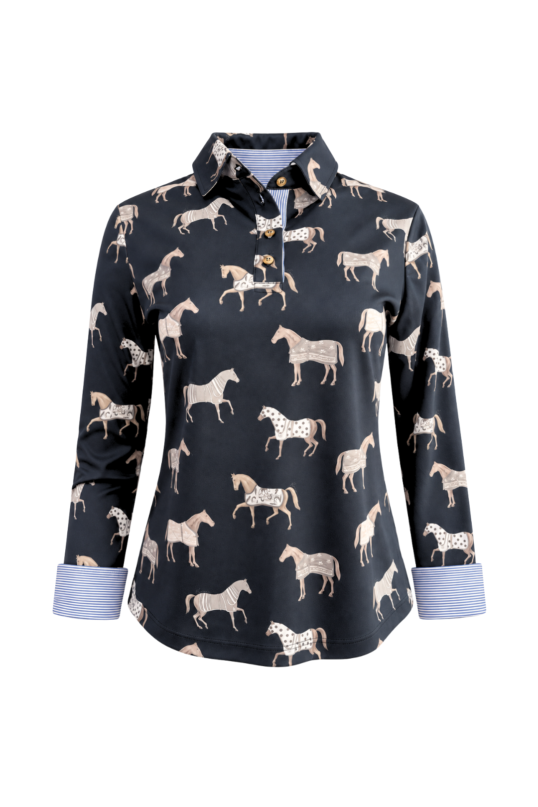 Poise Printed | Polo Shirt | Long Sleeve