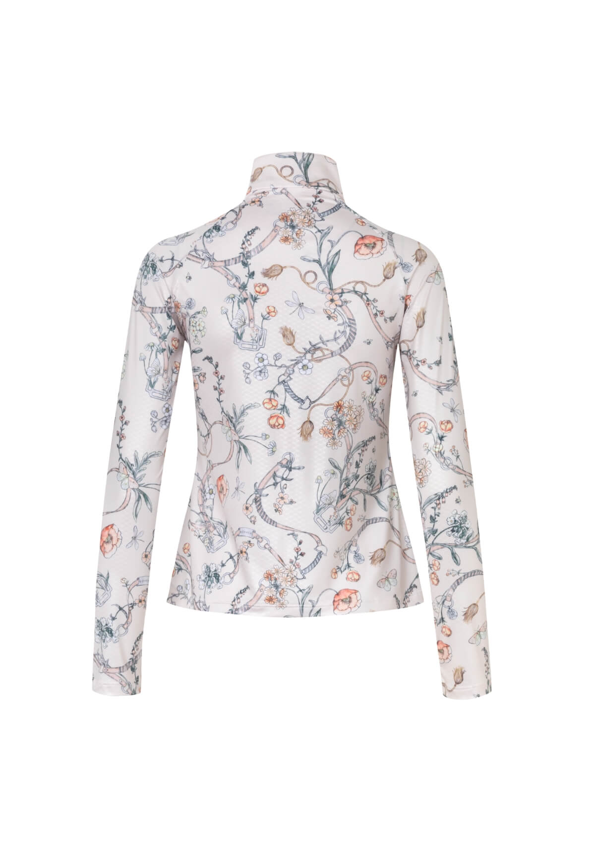 Bliss Quarter-Zip- Extra Light | Herbaria Print | Butter