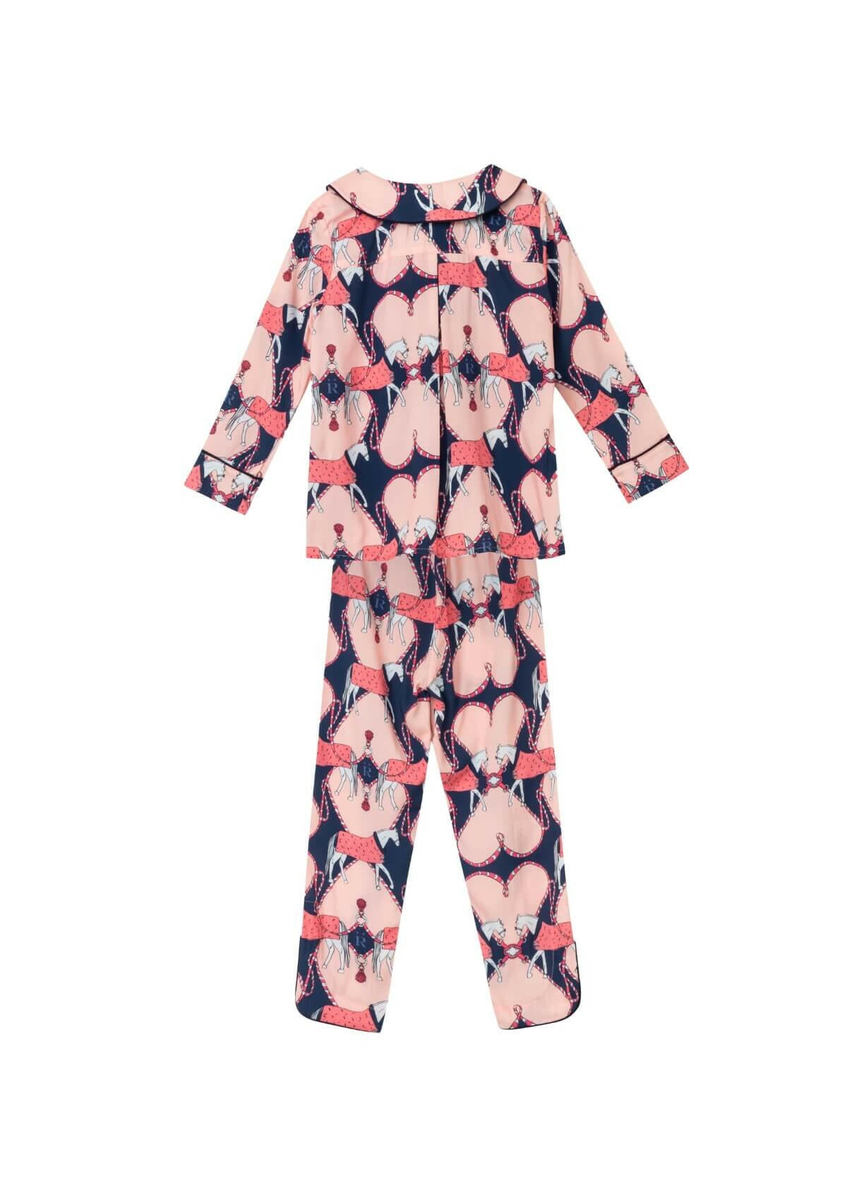 Horsebond Children's PJ's Set | Long Sleeve | Navy