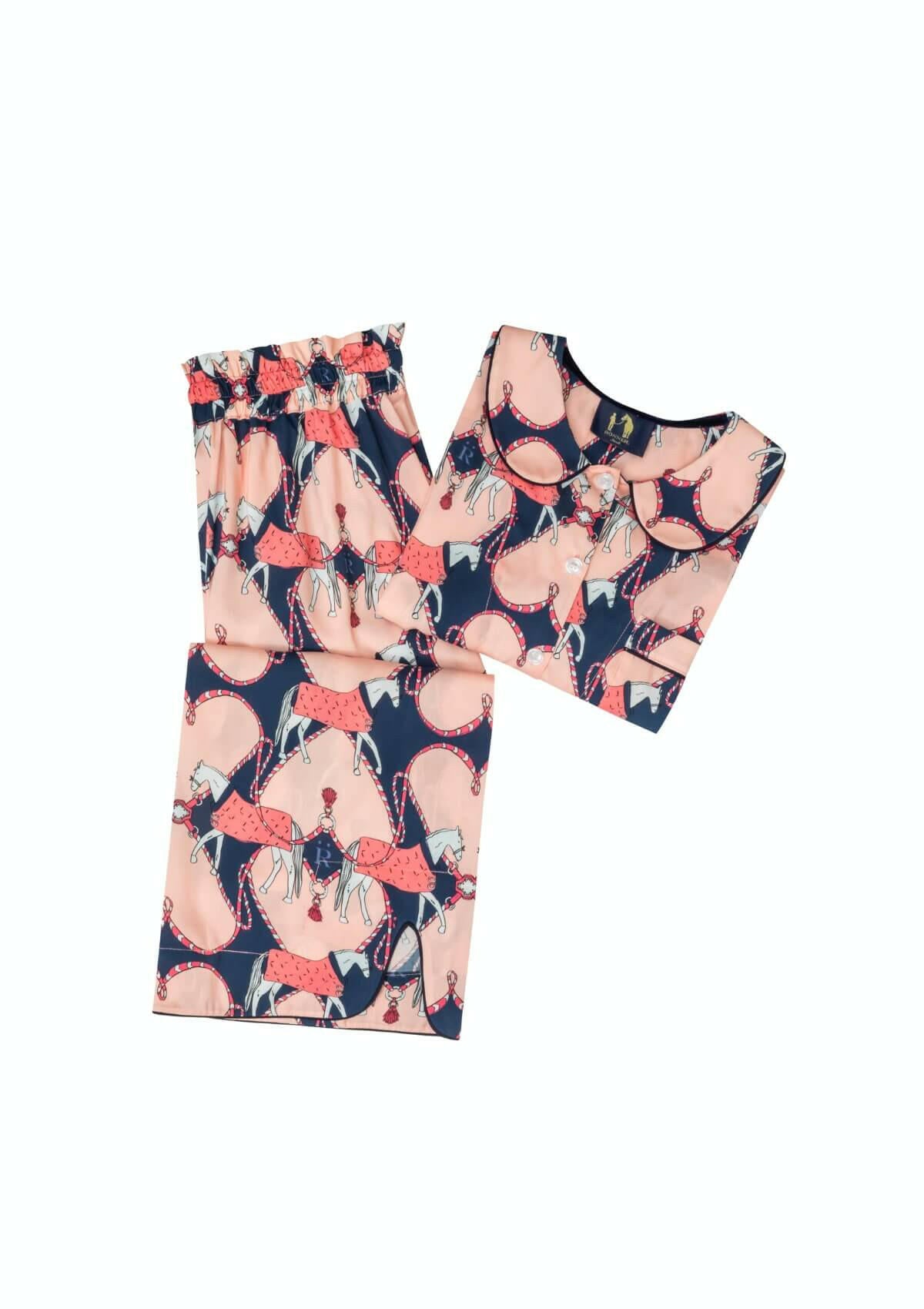 Horsebond Children's PJ's Set | Long Sleeve | Navy