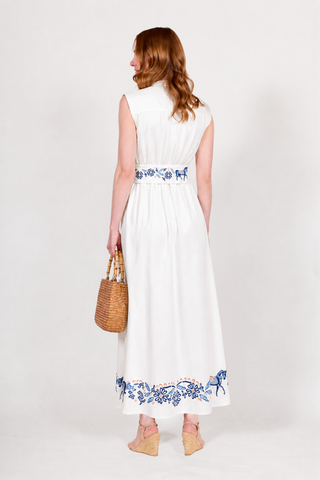 Annie Florale Embroidered Cotton Dress