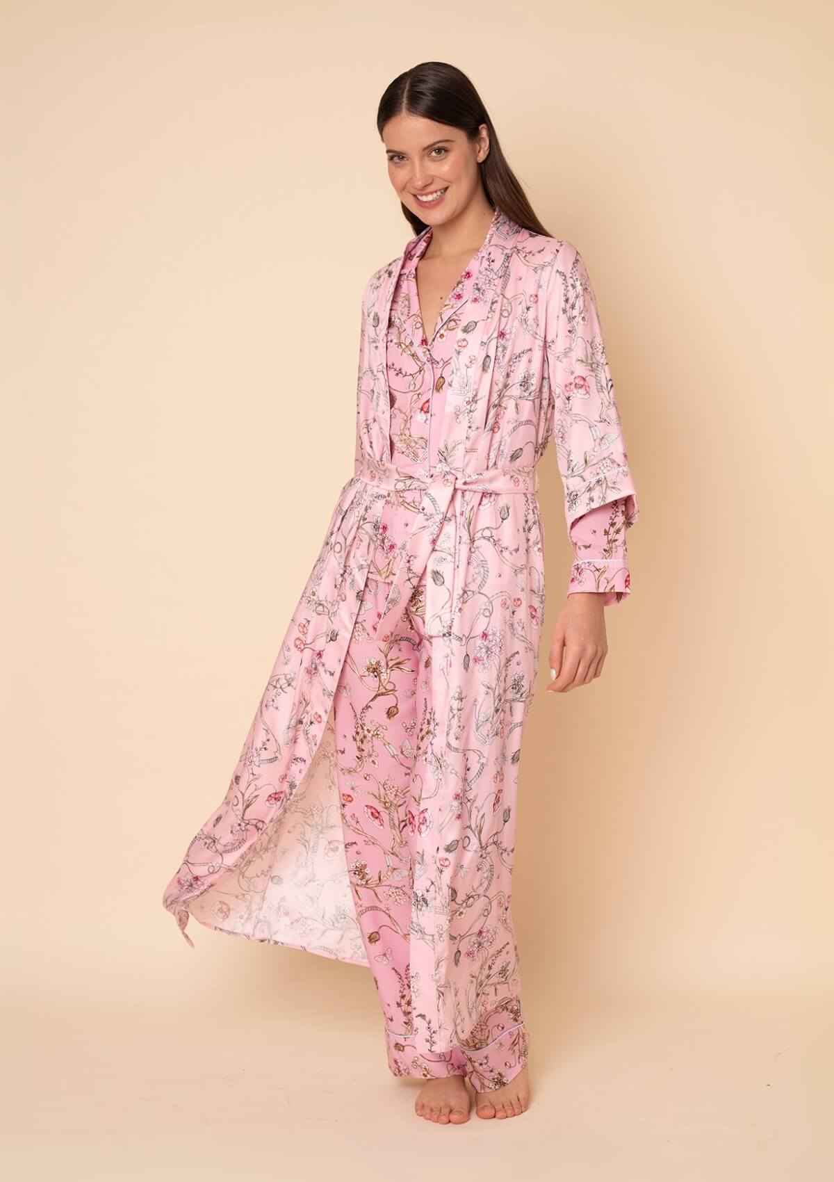 Herbaria Robe | Herbaria Print Rose