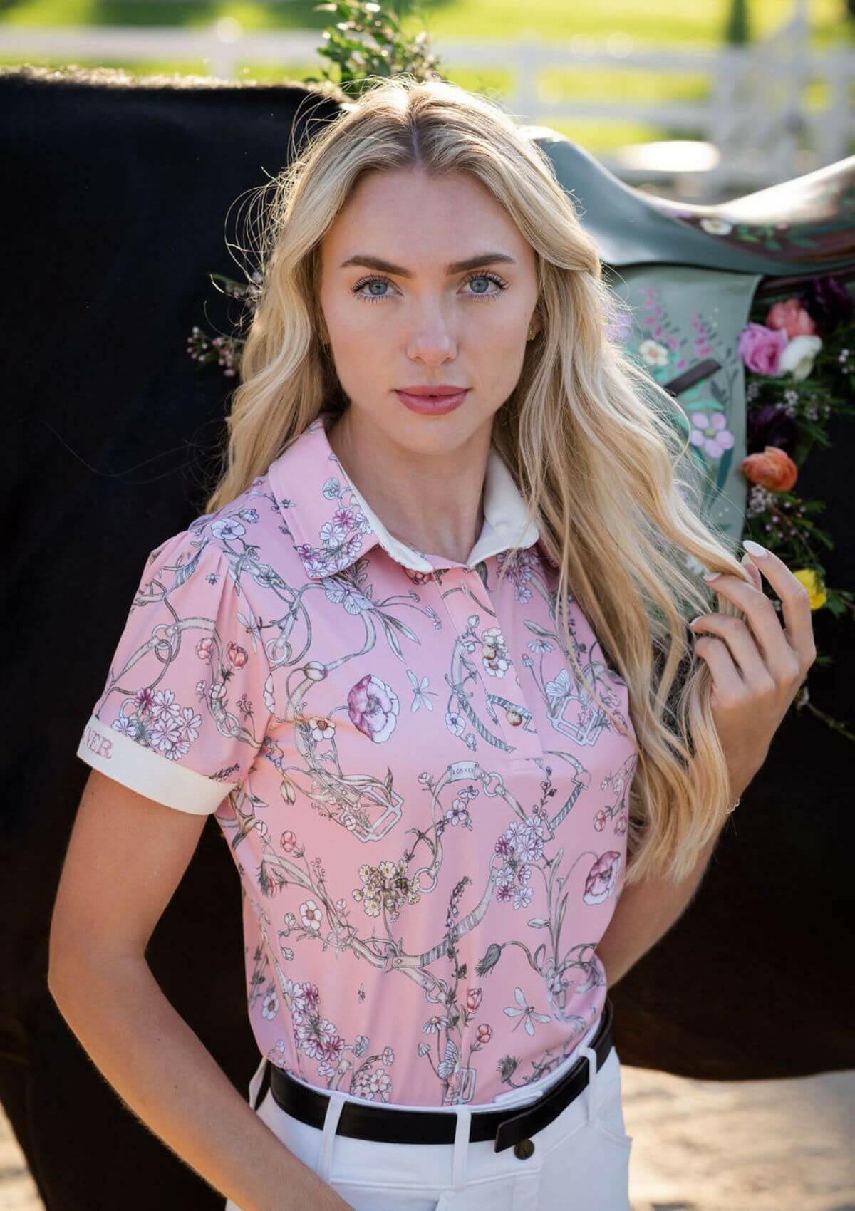 Herbaria Equestrian Polo-Shirt | Short Sleeve | Cream