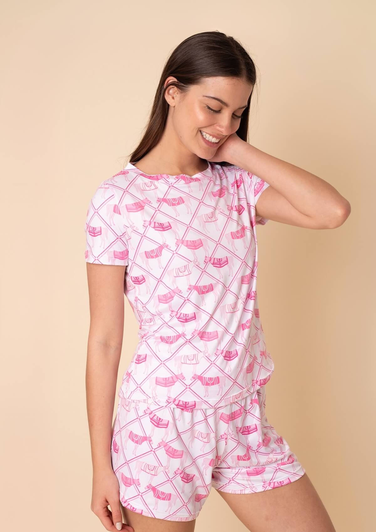Aurora PJ's Set | Short Sleeve Short Set | Pink