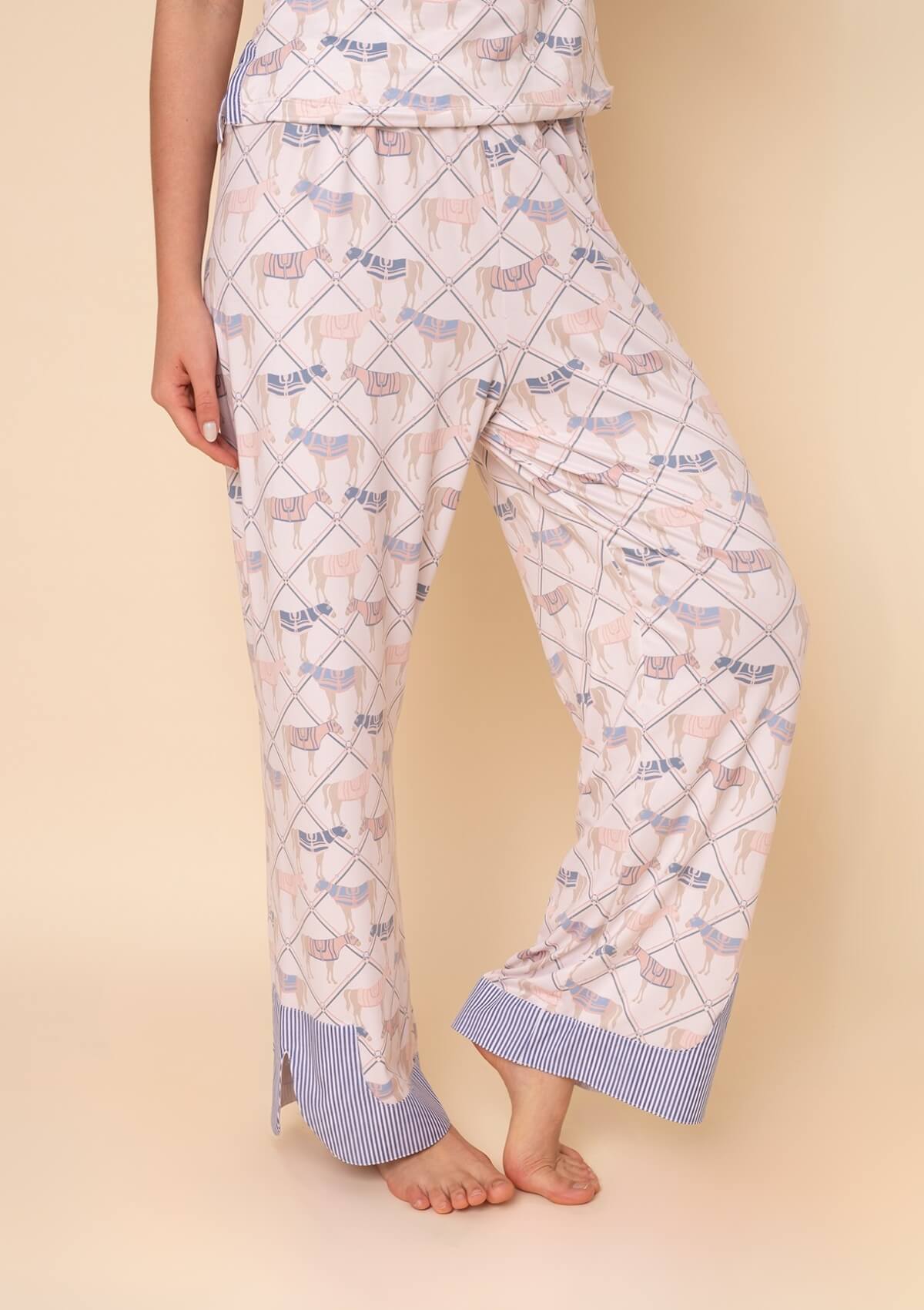 Aurora PJ's Set | Short Sleeve and Pants Set | Pastel Blue
