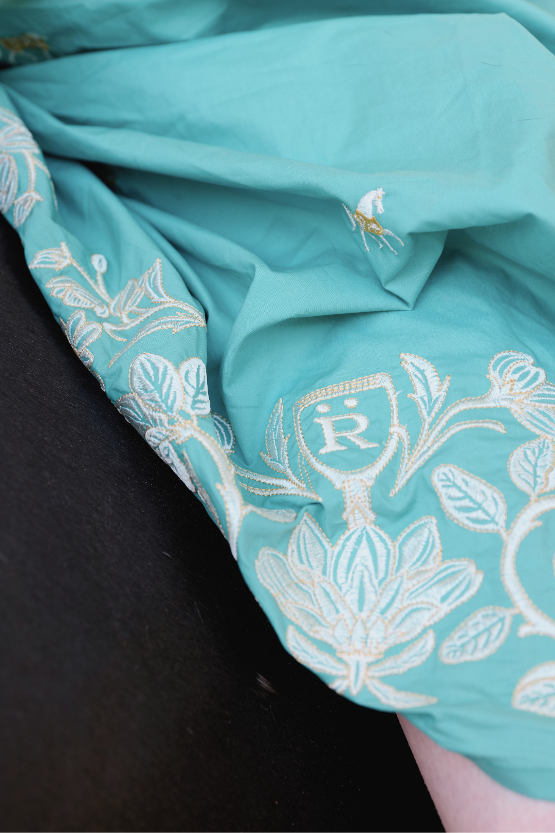 Garland Embroidered Cotton Dress