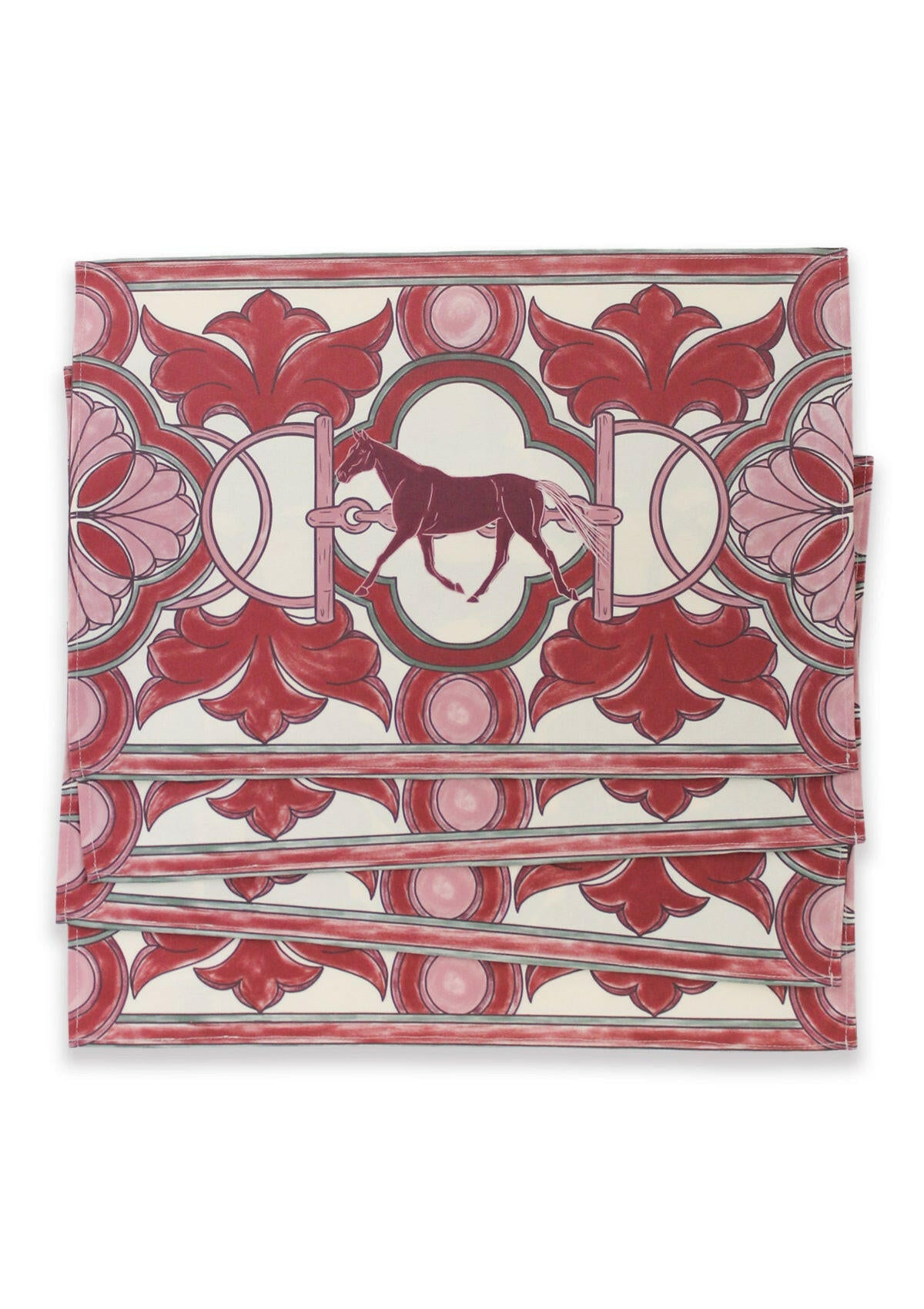 Aria Fall Edition | Equestrian Placemats | Set of 4 | Red