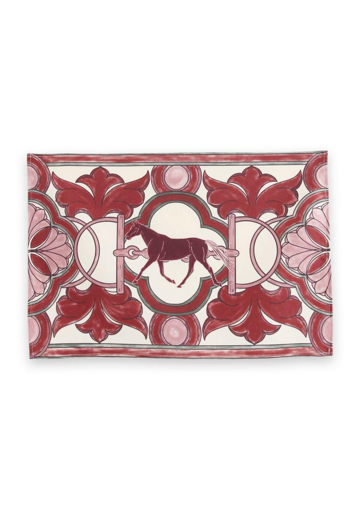 Aria Fall Edition | Equestrian Placemats | Set of 4 | Red