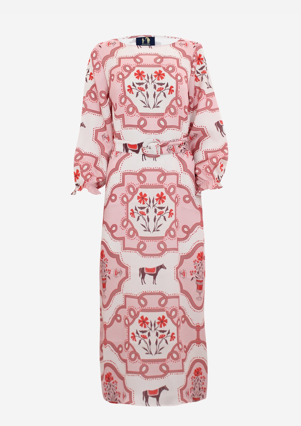 Caravelle Tunic-Dress | Veranda Print | Coral Blush