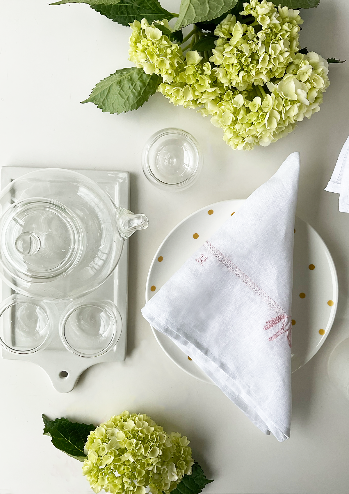 Embroidered Dinner Napkins Horses | Pink | Set of 4