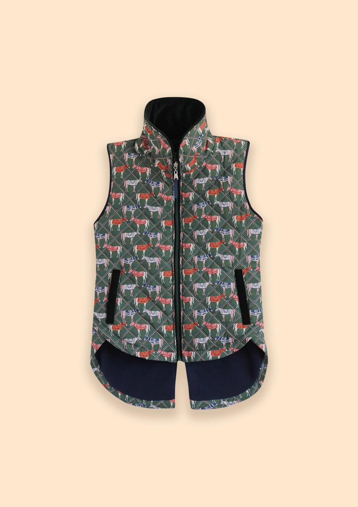 Florence Barn Vest | Victory Print | Sage