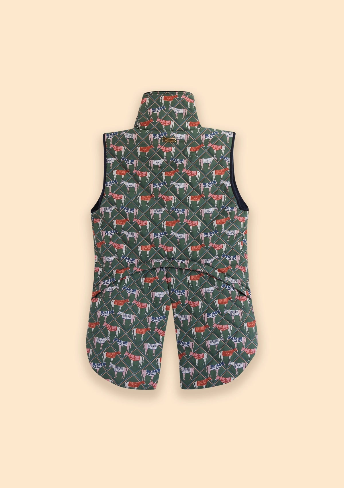 Florence Barn Vest | Victory Print | Sage