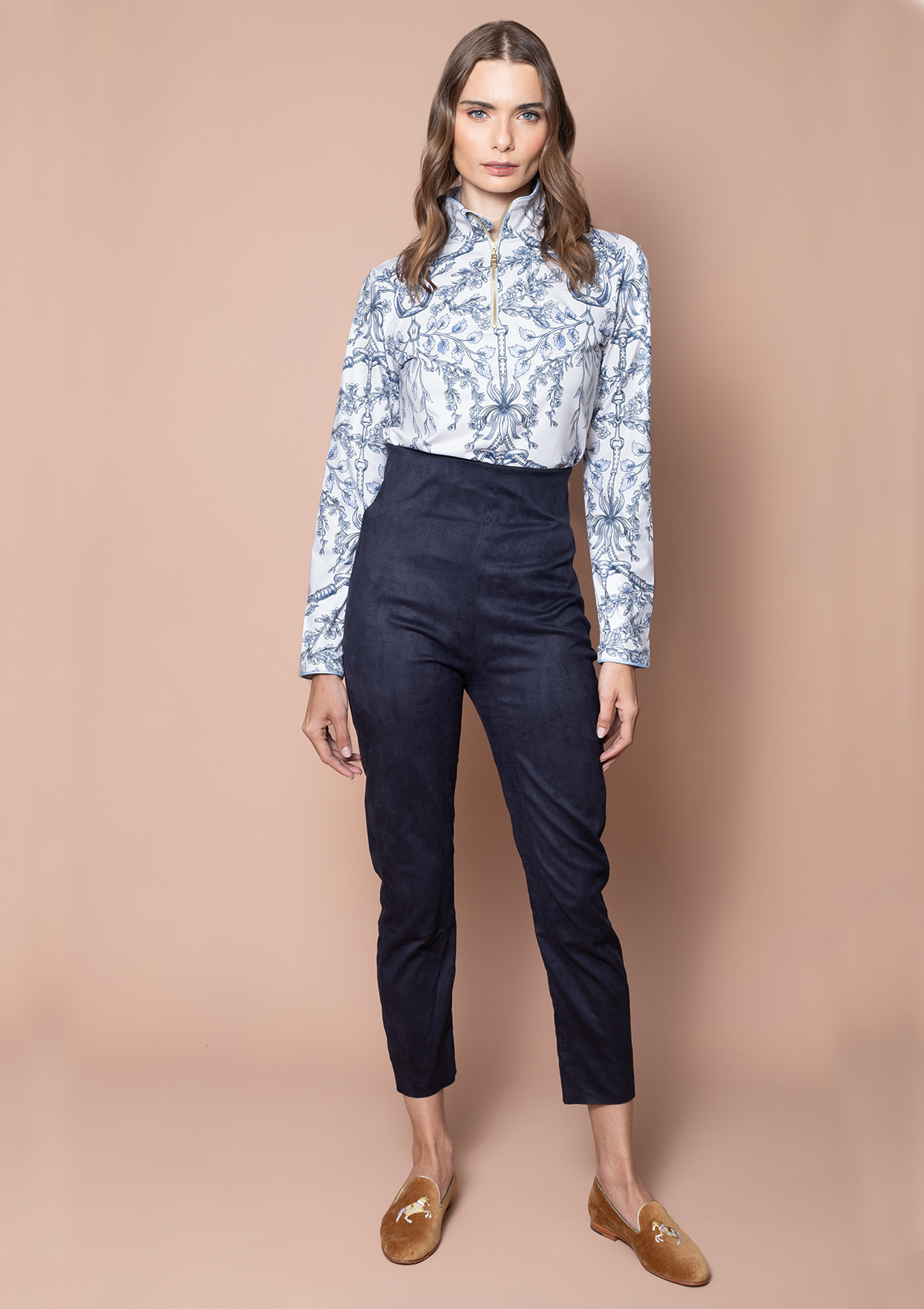 Harmony Quarter-Zip Equiflora | Azure