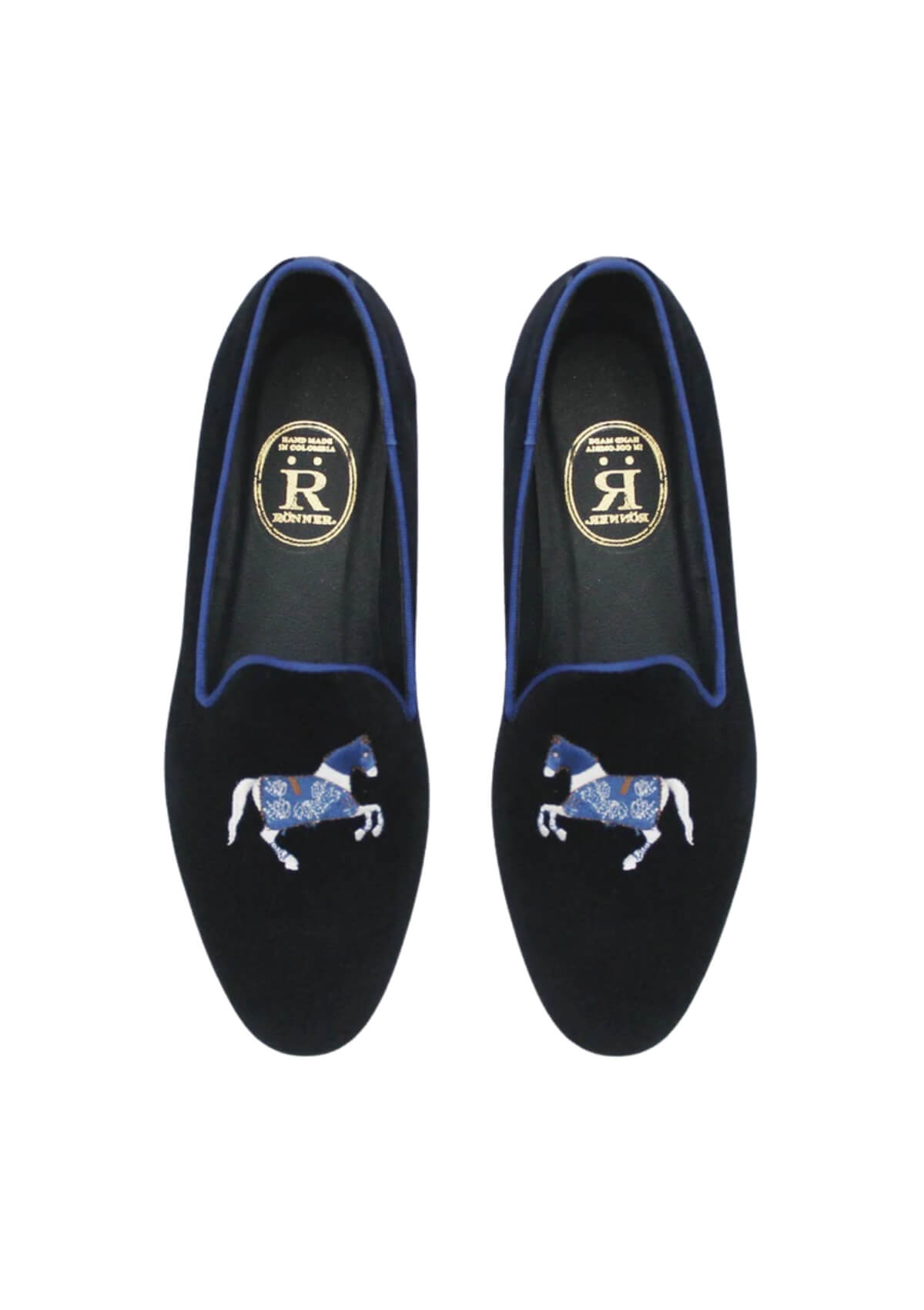 Mimosa Velvet Loafers | Carousel | Navy