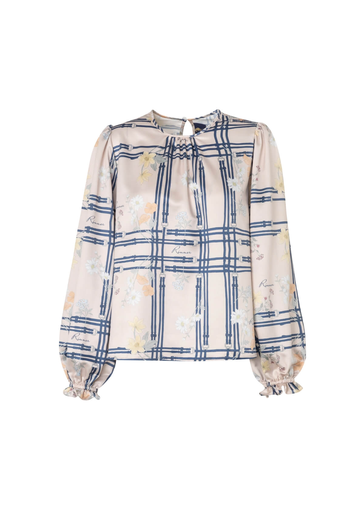 Carmela Blouse | Floret Print | Taupe