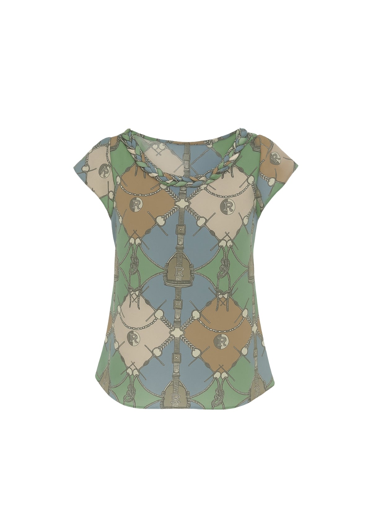 Céline Blouse | Morsetti Print | Green