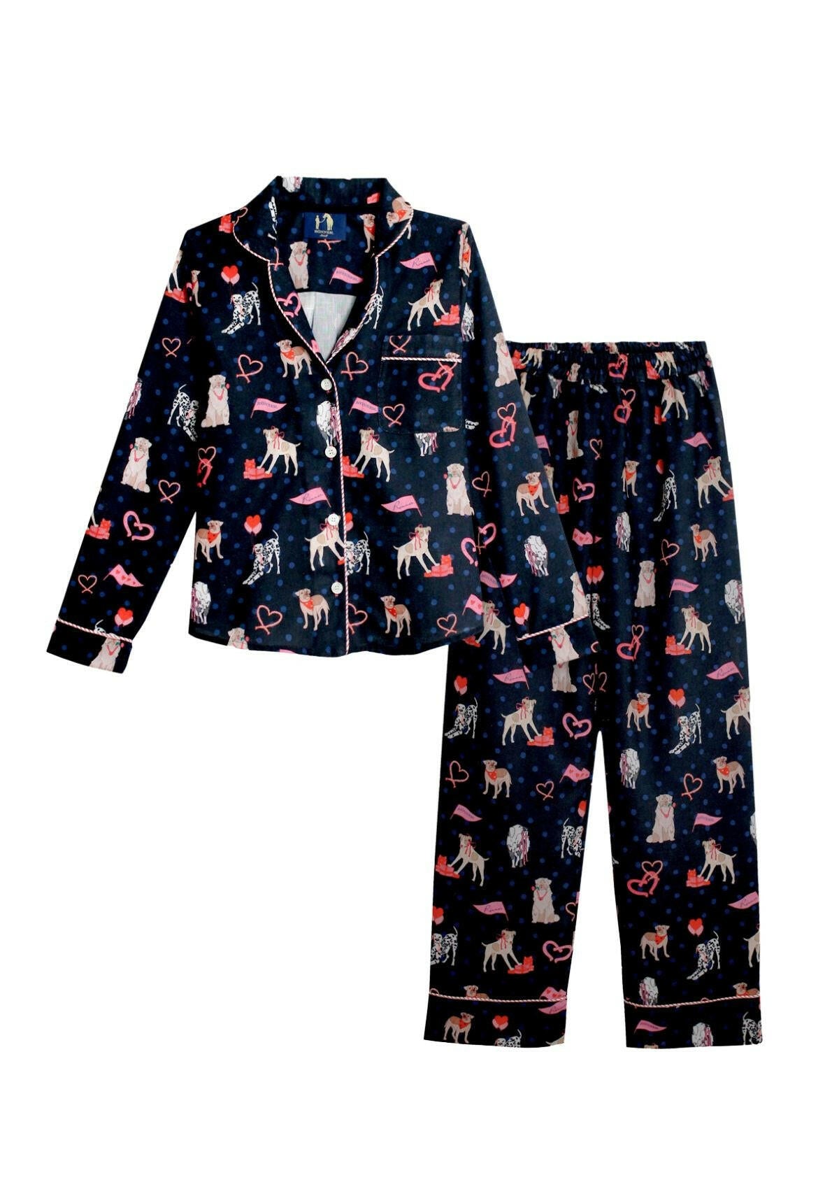 Loyal Luck PJ's Set | Long Sleeve | Midnight Blue