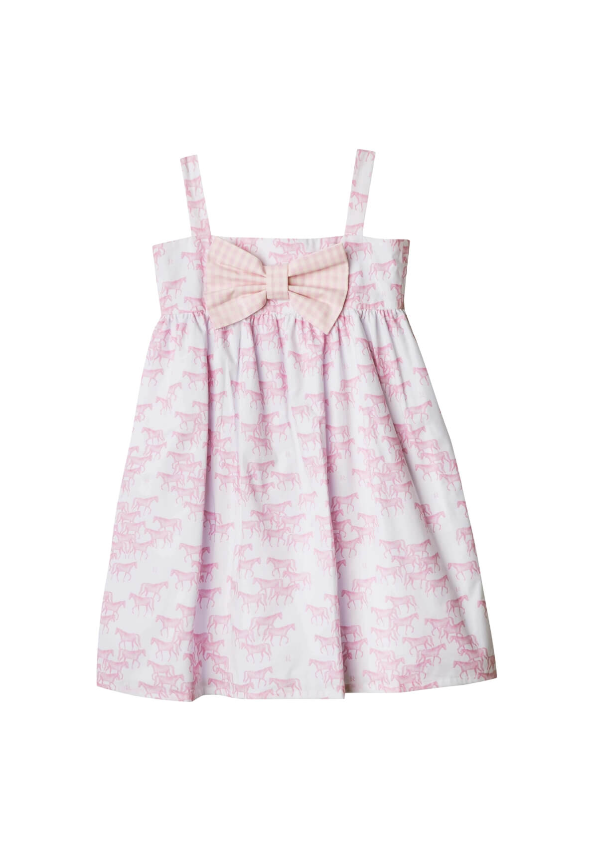 Miranda Dress | Mini Horse Print