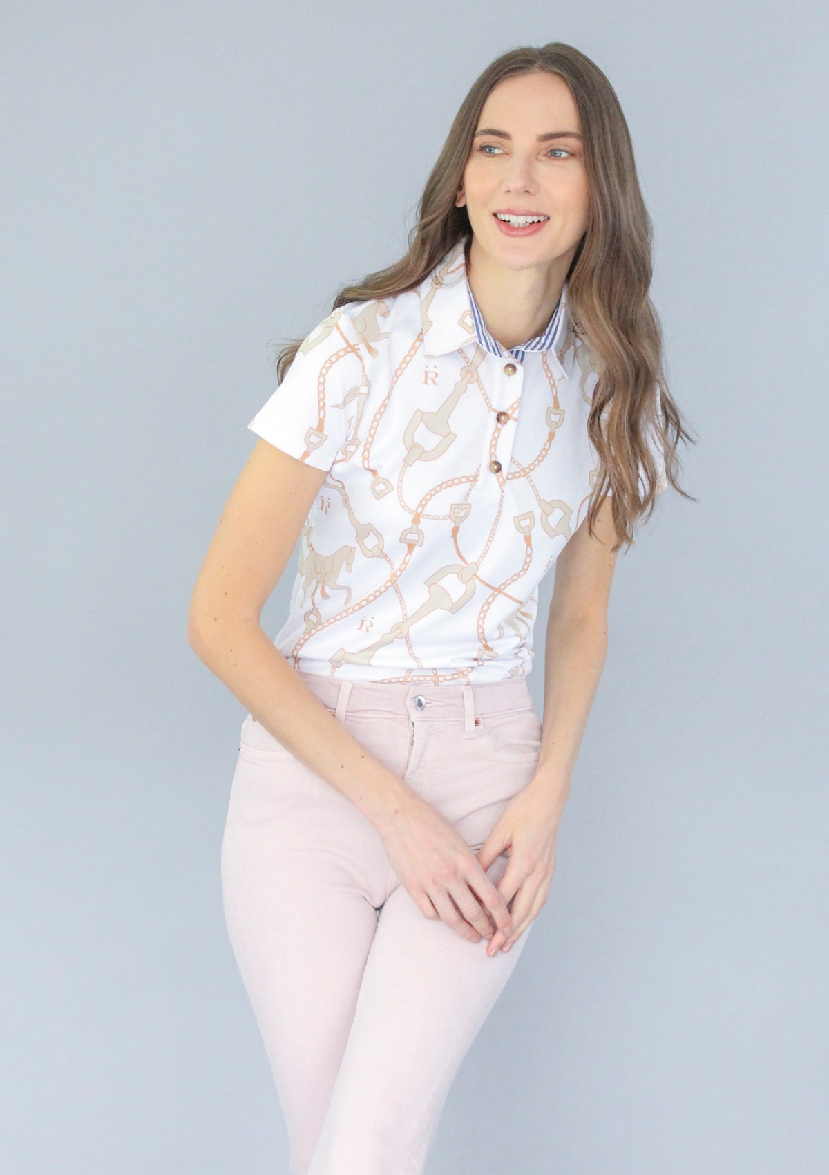 Mulberry Polo Shirt | Chain Taupe