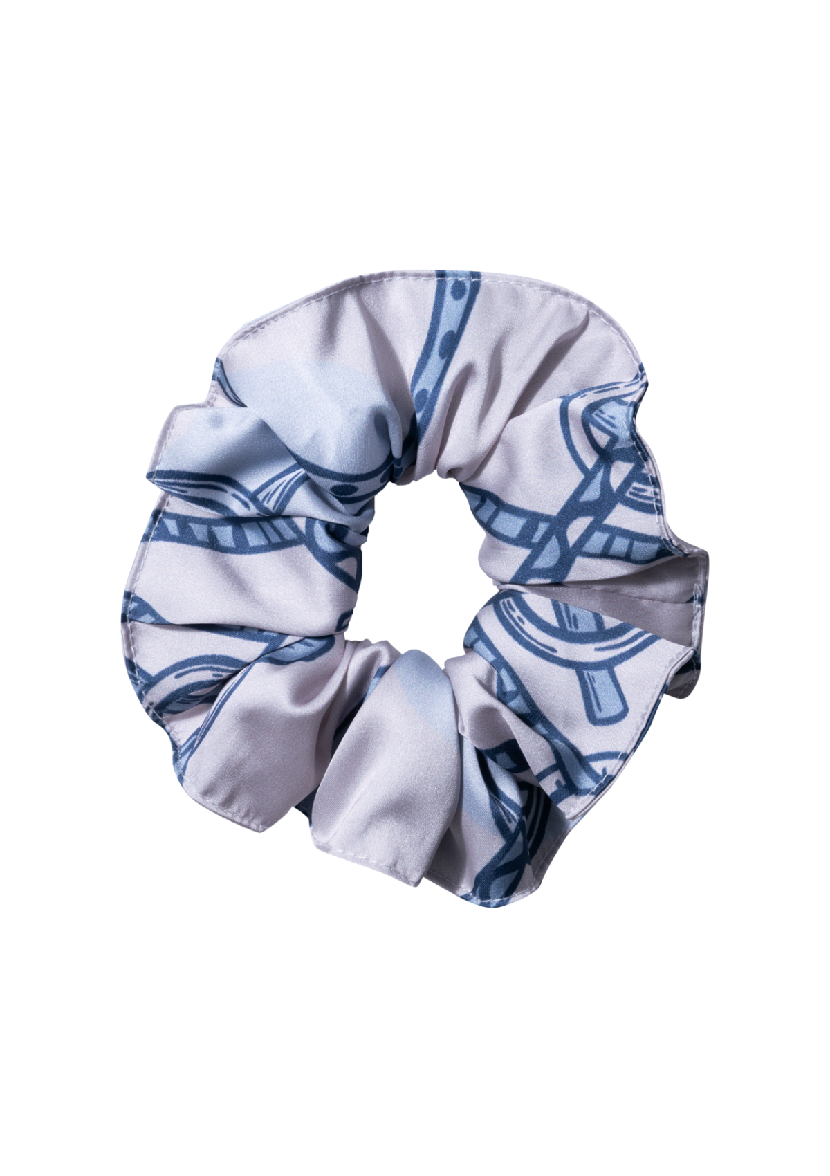 Hair Scrunchie | Blue & Rose