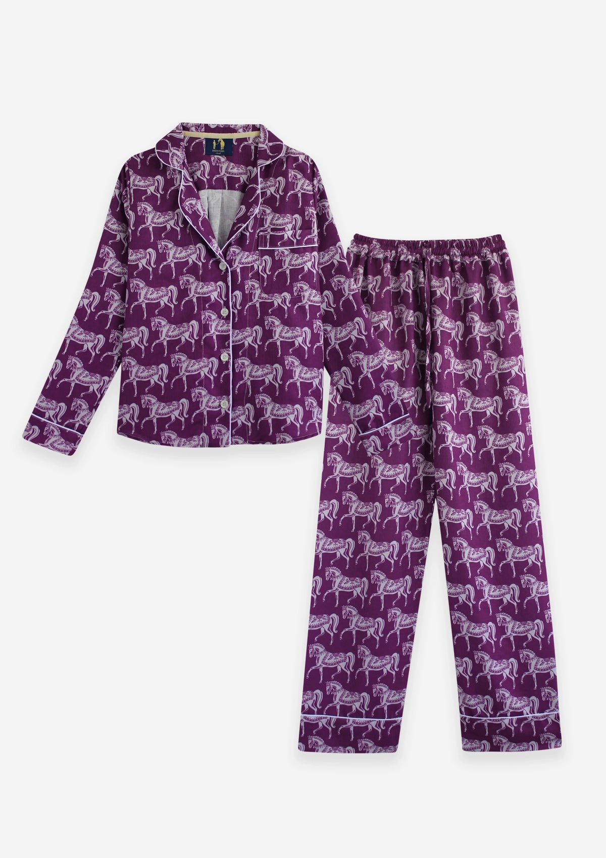 Whisper PJ's Set | Long Sleeve | Blossomare Print | Mulberry | Sample