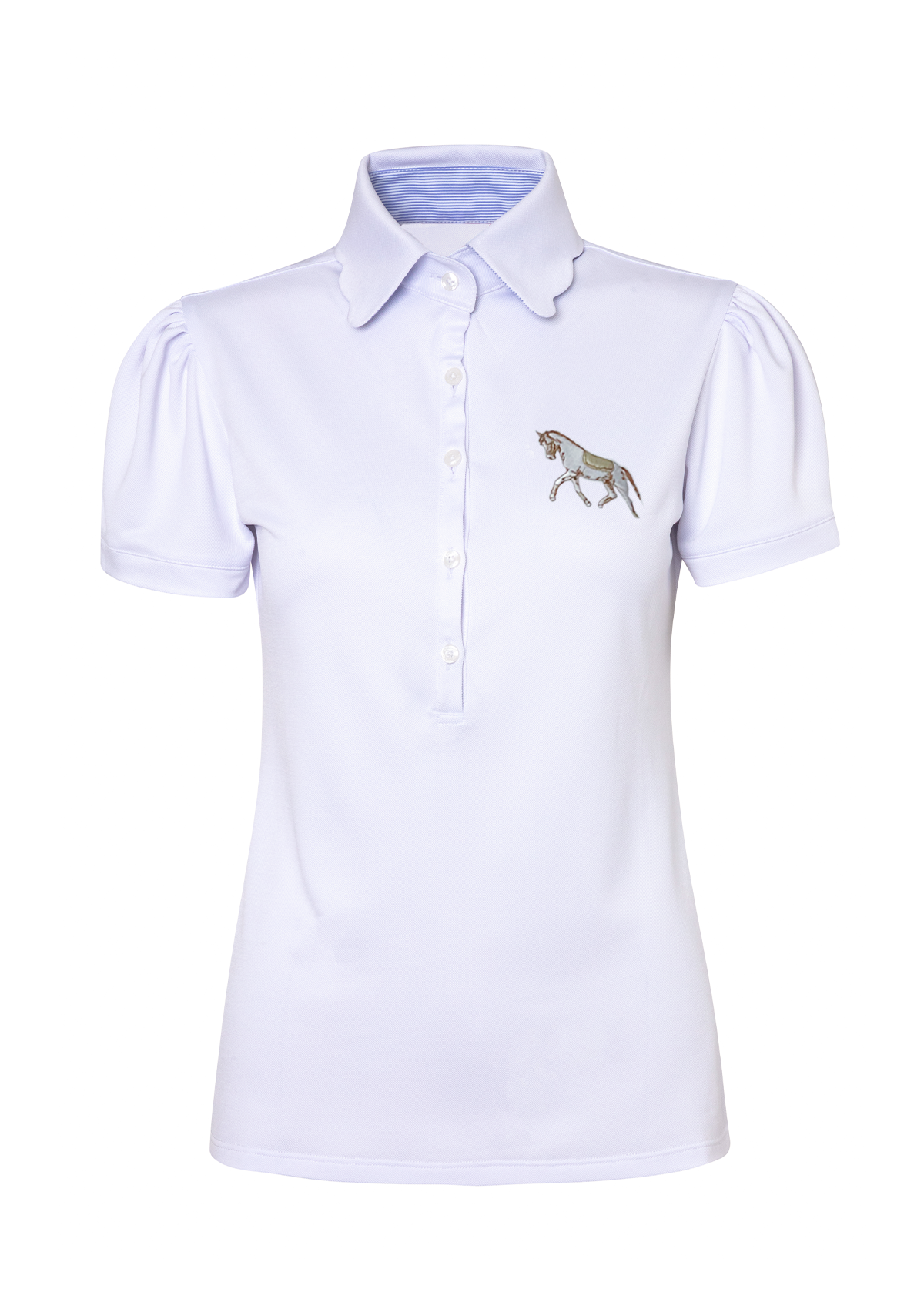 Acasia Horse Polo-Shirt | Basic White | High Tech - Rönner