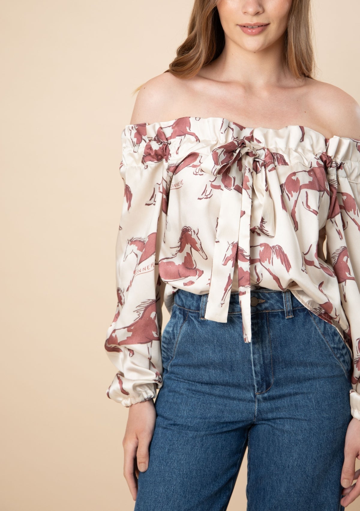 Adele Blouse | Volt Print | Terracotta Rust - RönnerXS