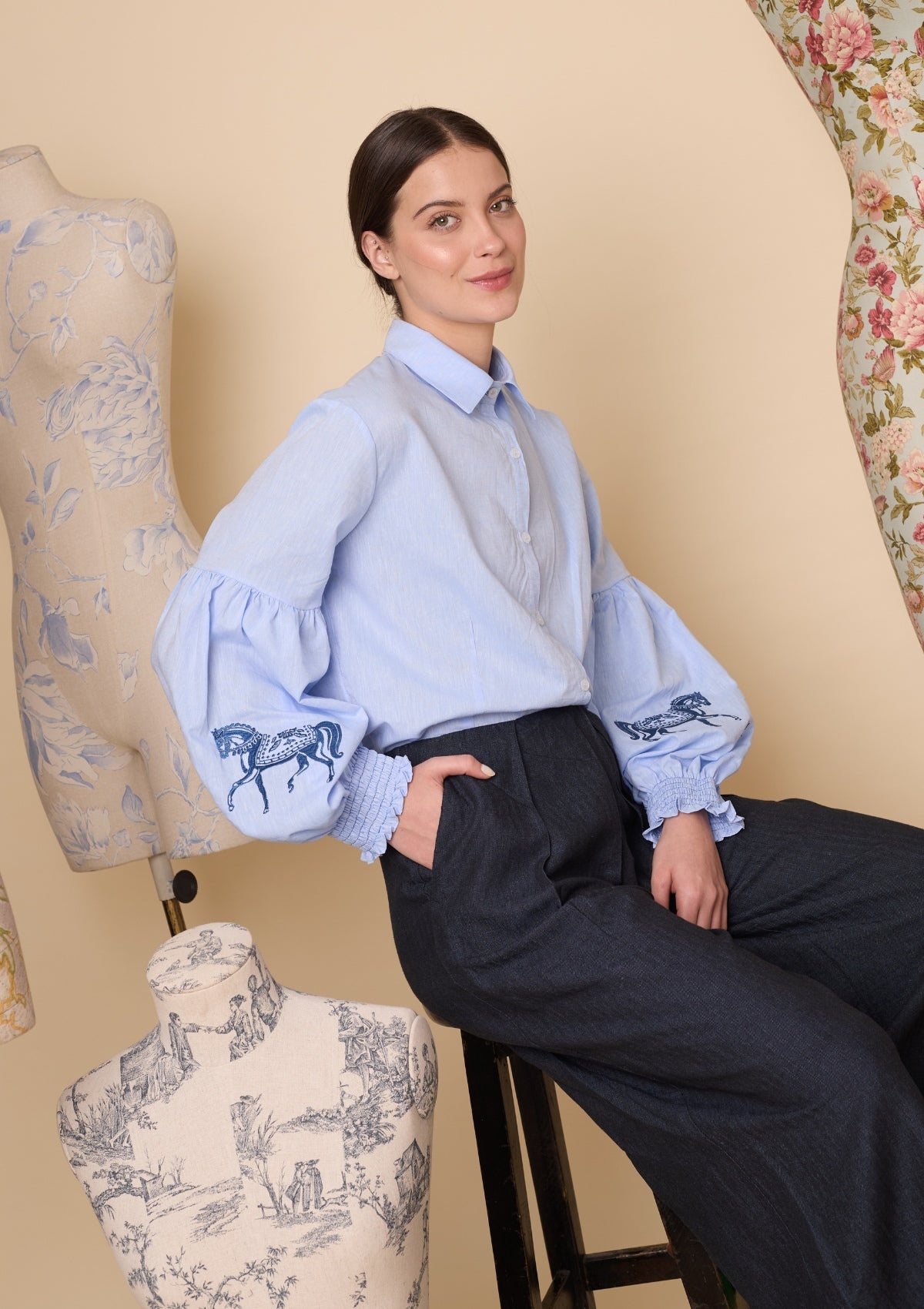 Annie Shirt Embroidered - RönnerBlousesXS