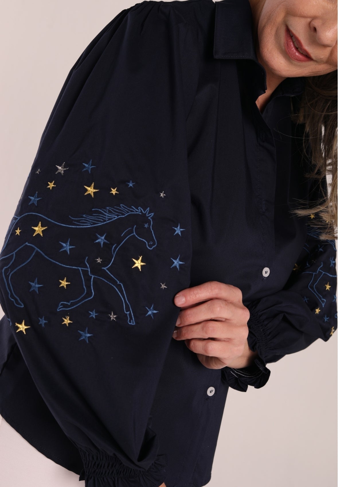 Annie Shirt | Navy - RönnerXS