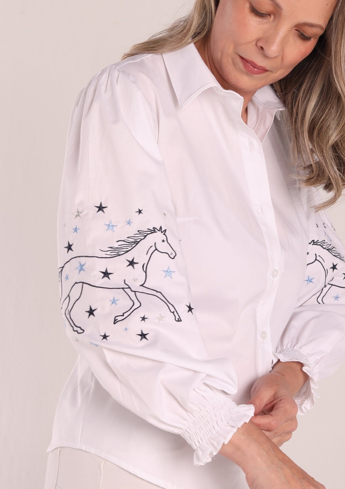 Annie Shirt | Stars Limited Edition | White - RönnerXS