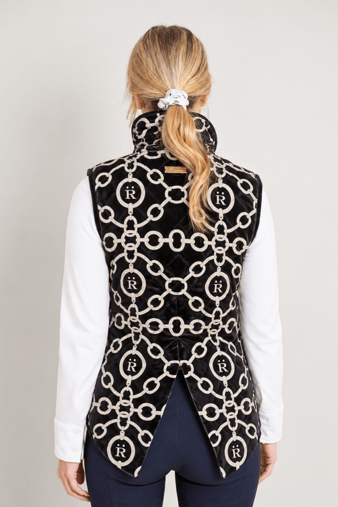 Aros | Florence Quilted Vest | Velvet - RönnerVestBlack