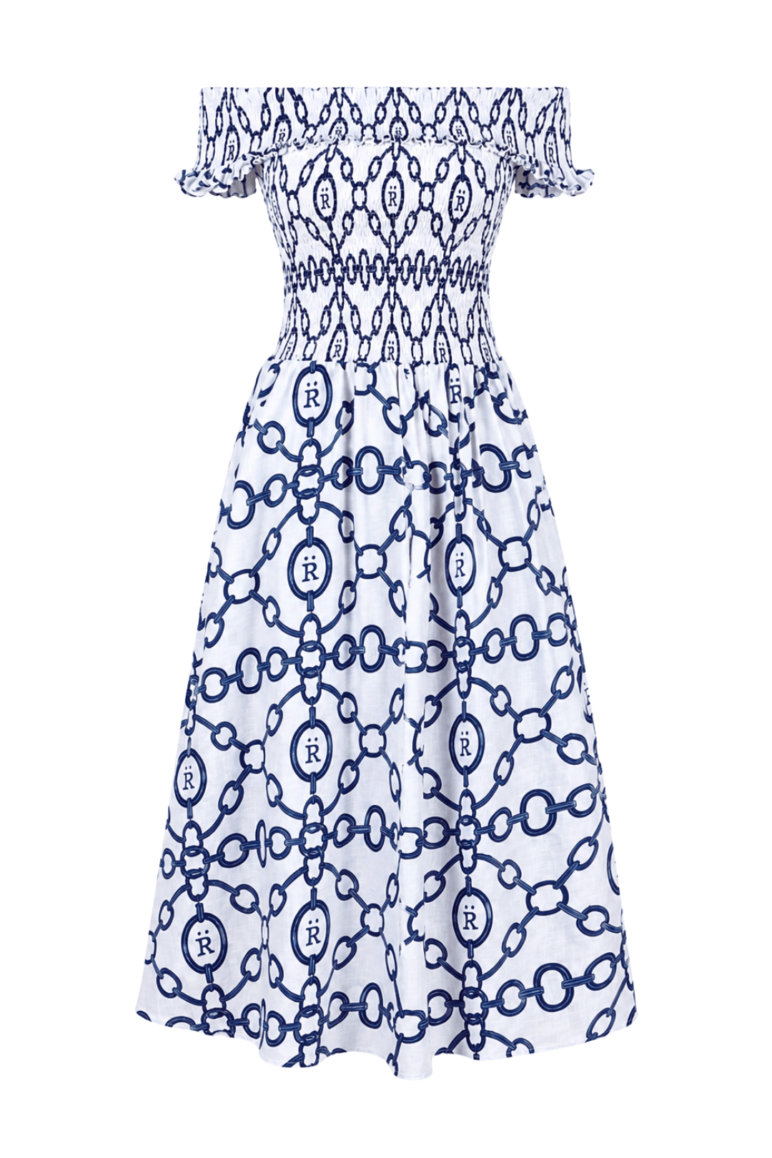 Aros Smocked Linen Dress - RönnerDressWhite