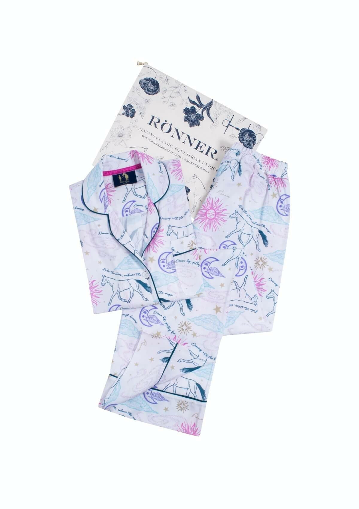 Astral Print PJ'S | Long Sleeve | White - RönnerS