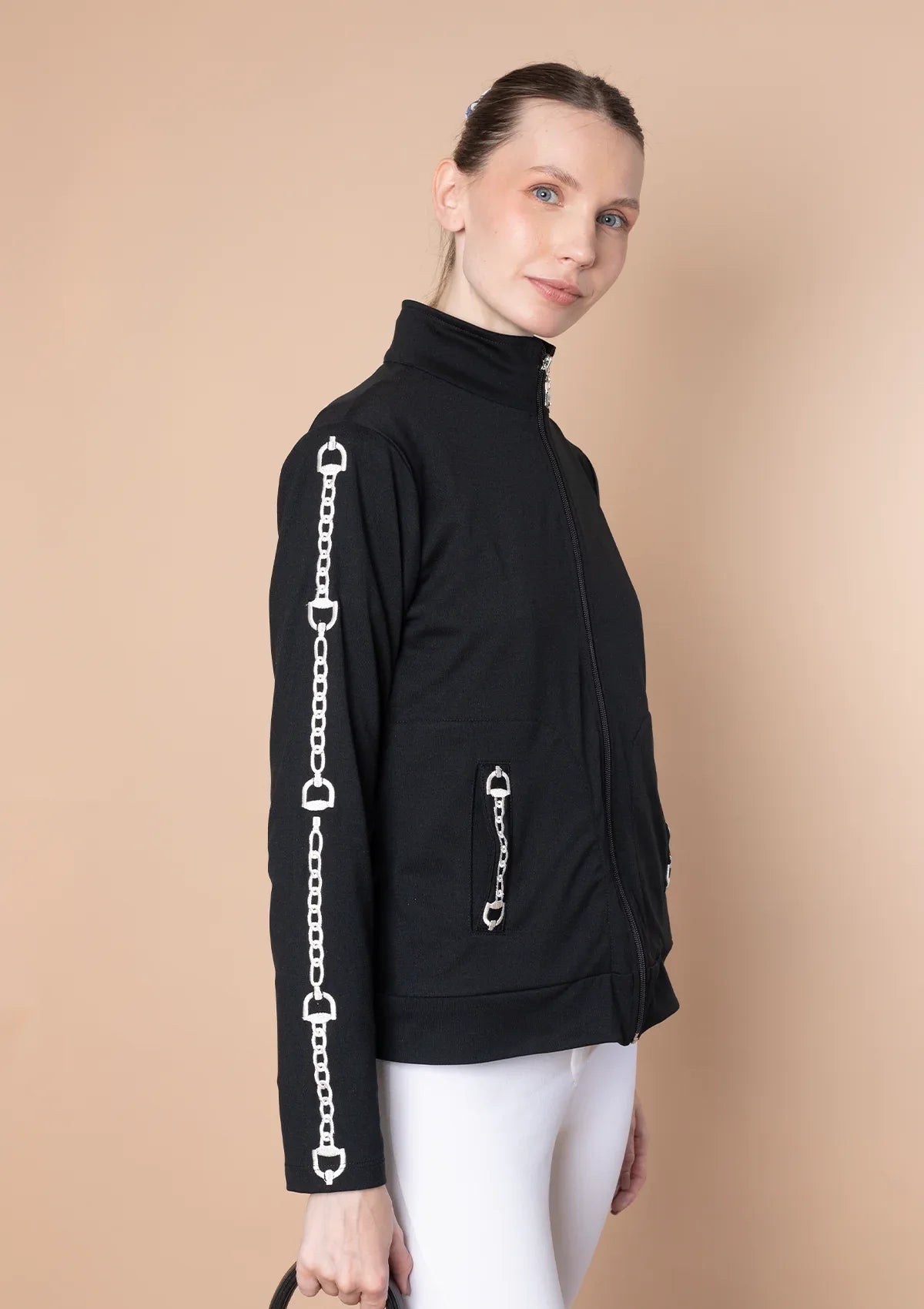 Ava Embroidered Zip Jacket - RönnerXS